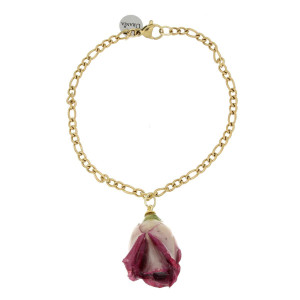 BRACCIALE PETALI PREZIOSI CM 18 IN ACCIAIO