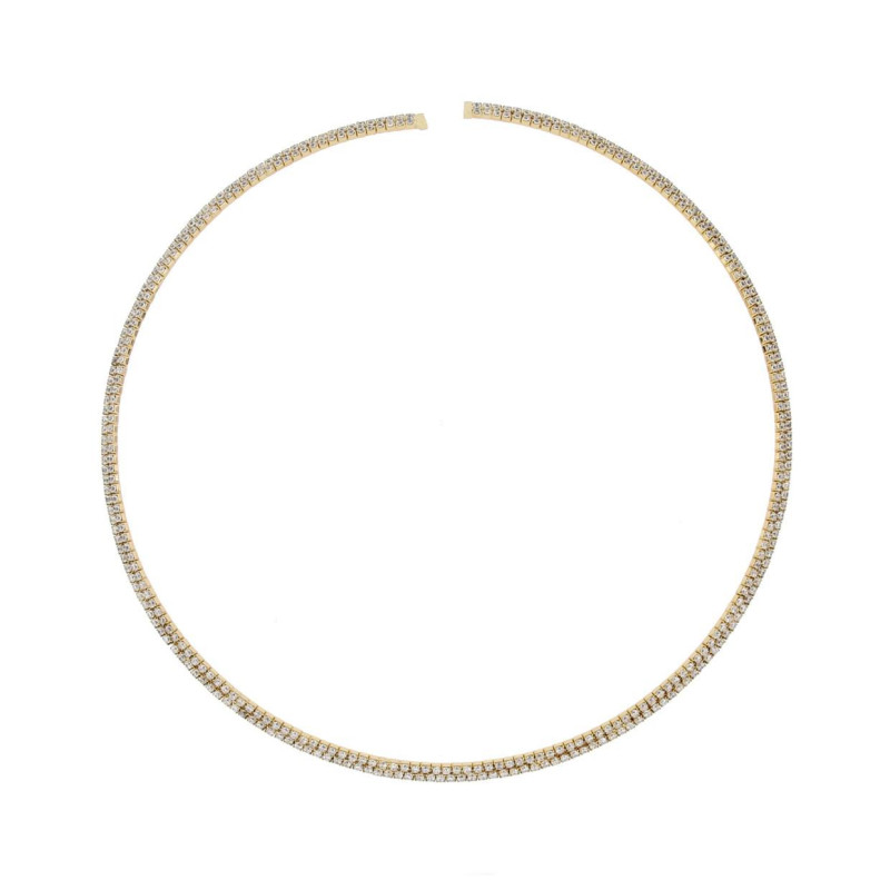 COLLANA ASTRA TENNIS IN OTTONE