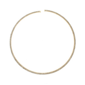 COLLANA ASTRA TENNIS IN OTTONE