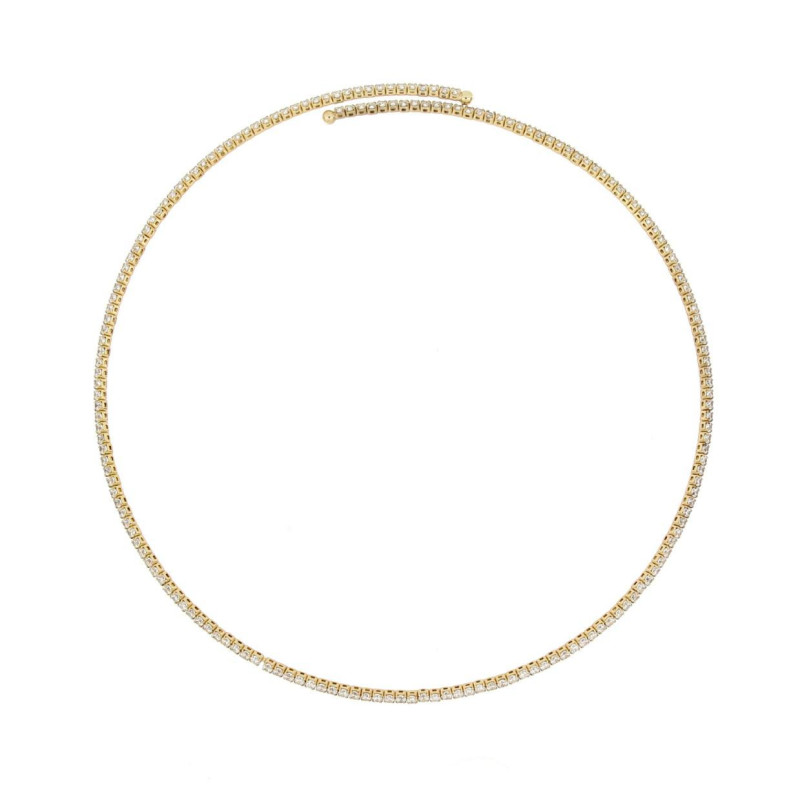 COLLANA ASTRA TENNIS IN OTTONE