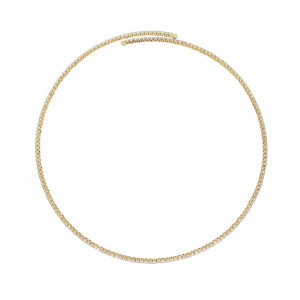 COLLANA ASTRA TENNIS IN OTTONE