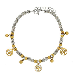 BRACCIALE CM 17+4 TYCHE IN ACCIAIO
