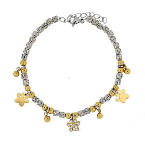 BRACCIALE CM 17+4 TYCHE IN ACCIAIO