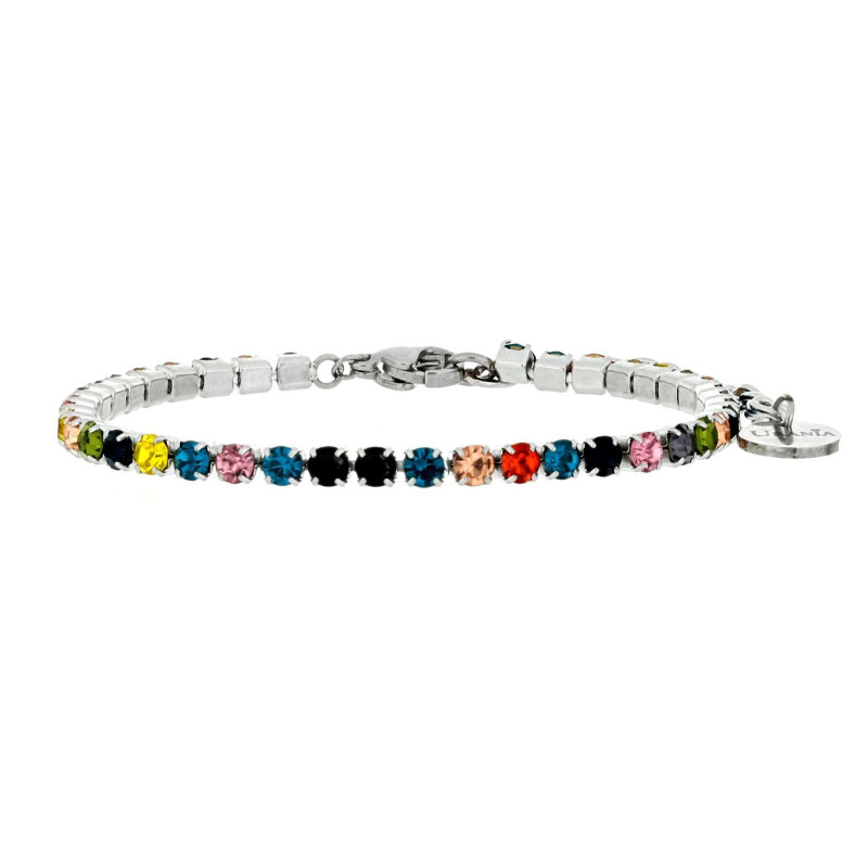 BRACCIALE TENNIS CM 17+5 E MM 3 IN ACCIAIO