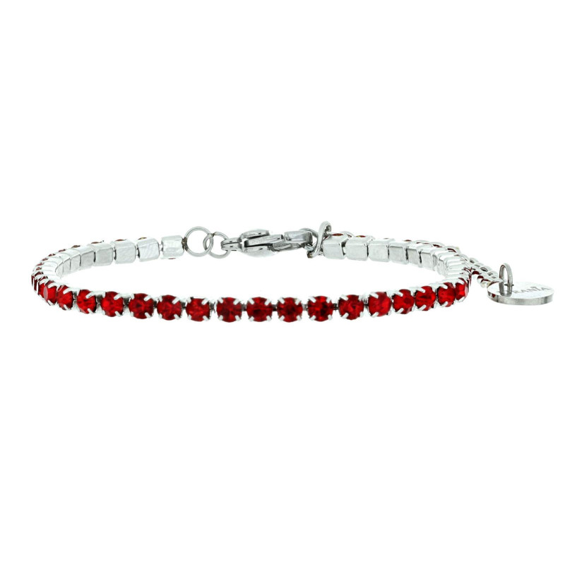BRACCIALE TENNIS CM 17+5 E MM 3 IN ACCIAIO