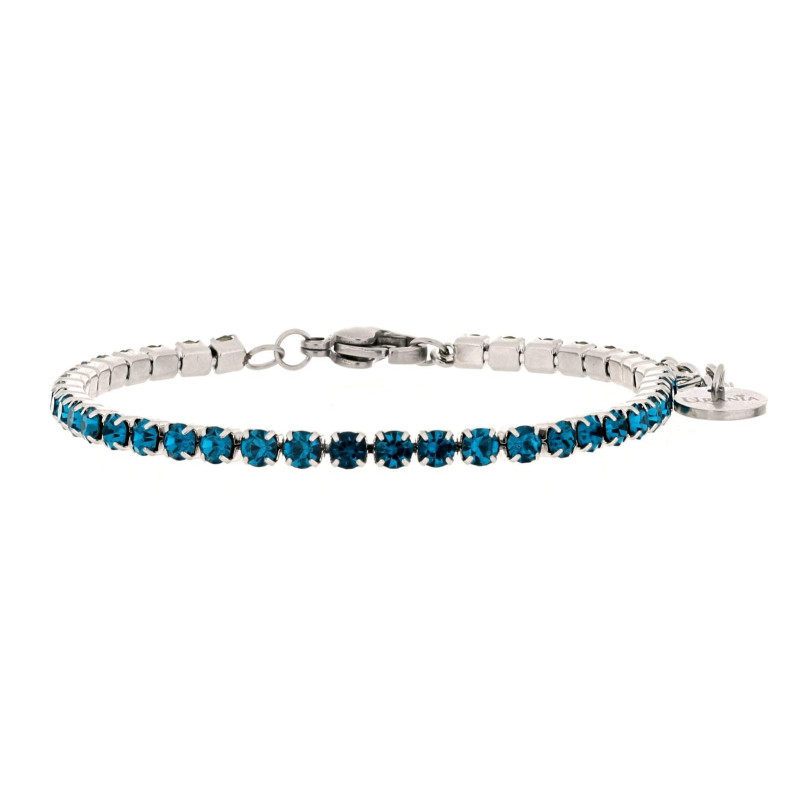 BRACCIALE TENNIS CM 17+5 E MM 3 IN ACCIAIO