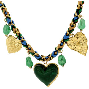 COLLANA KALIMA CM 42+5 IN ACCIAIO MM 37