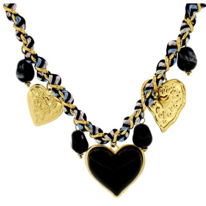 COLLANA KALIMA CM 42+5 IN ACCIAIO MM 37