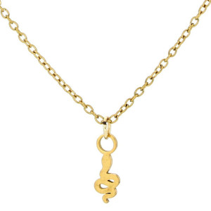 PENDENTE "ADANA" CON SERPENTE IN ACCIAIO