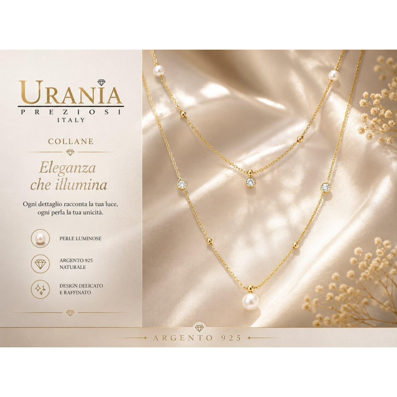 COLLANA ECLAT IN ARGENTO 40+5 CM P 6MM P 4MM