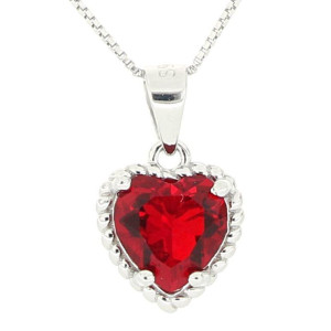 PENDENTE DUBAI IN ARGENTO 925 CUORE