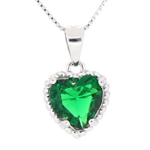 PENDENTE DUBAI IN ARGENTO 925 CUORE