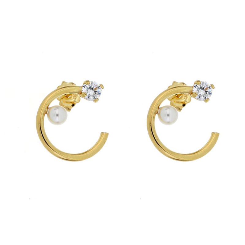 ORECCHINI ECLAT IN ARGENTO 15 MM P 4 MM