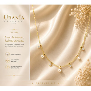 COLLANA ECLAT IN ARGENTO 40+5 CM P 4MM