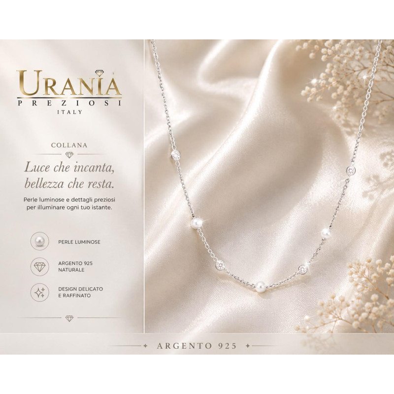 COLLANA ECLAT IN ARGENTO 40+4 CM P 4MM