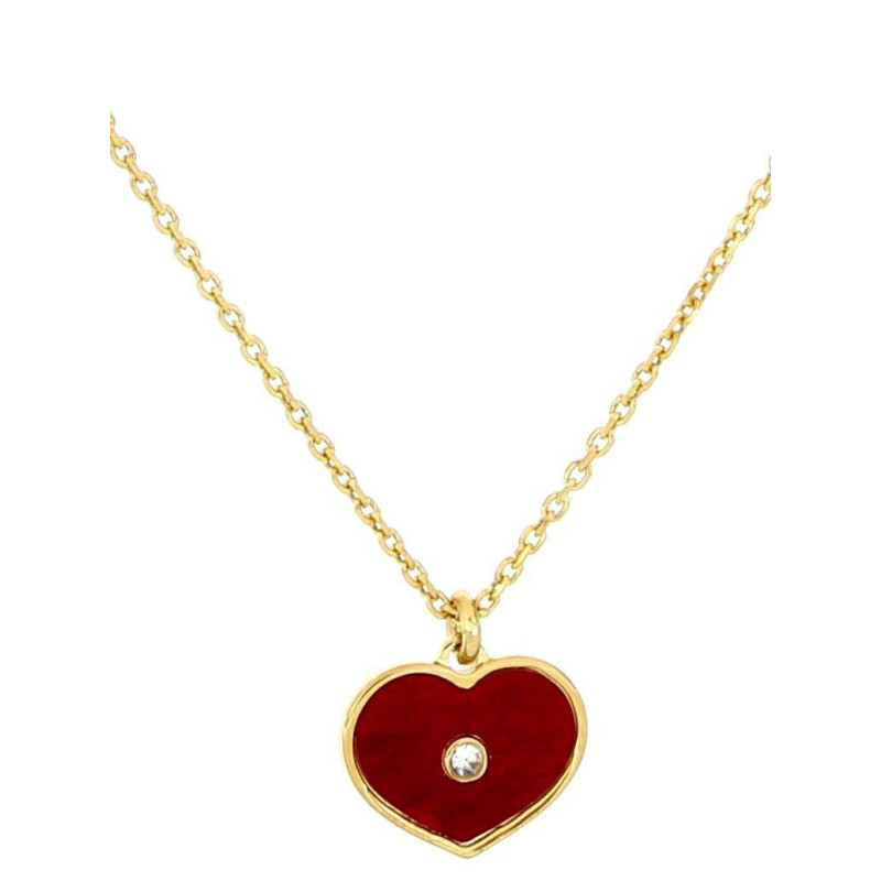 PENDENTE "BABY" CM 40+4 E CUORE MM 9 IN ARGENTO 925