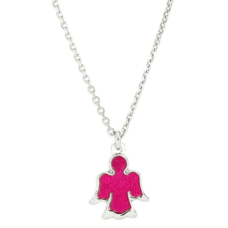 PENDENTE "BABY" CM 30+3 E ANGELO MM 10 IN ARGENTO 925