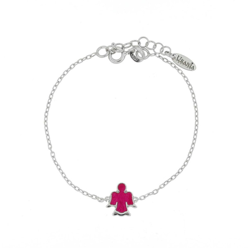 BRACCIALE "BABY" CM 14+2 E ANGELO MM 10 IN ARGENTO 925