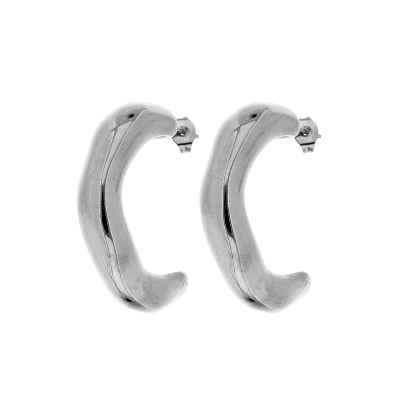 ORECCHINI CIRCE MM 37 IN ACCIAIO