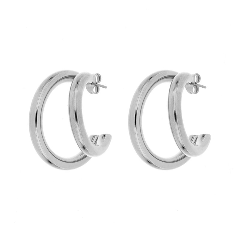 ORECCHINI CIRCE MM 30 IN ACCIAIO