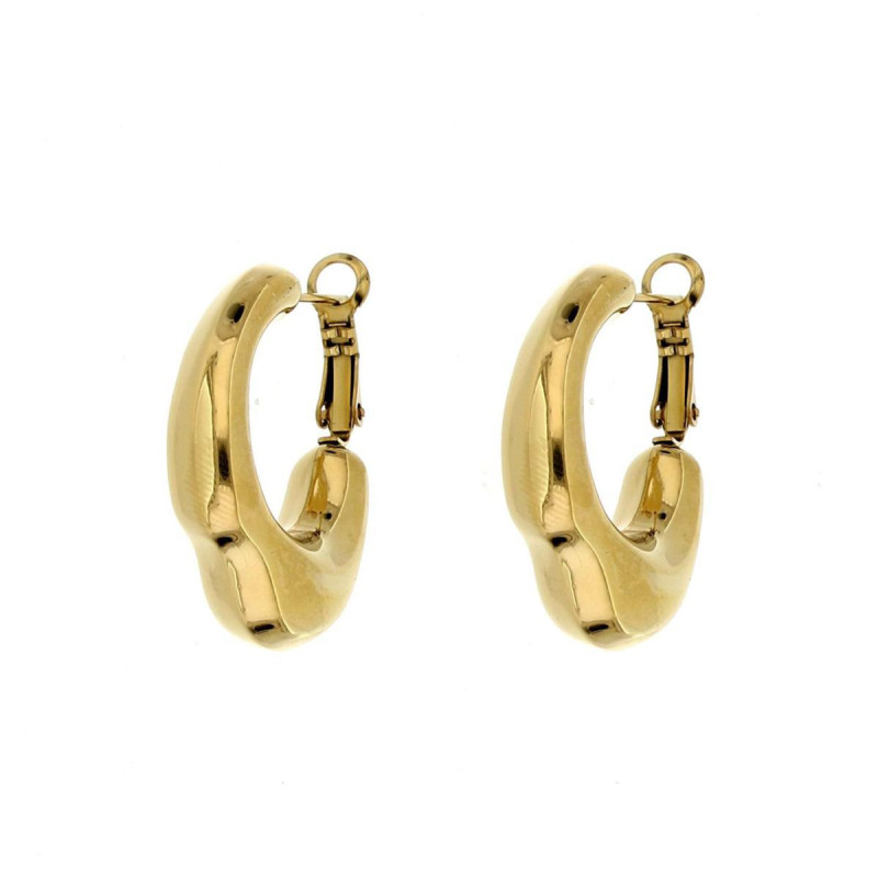 ORECCHINI CIRCE MM 31x25 IN ACCIAIO