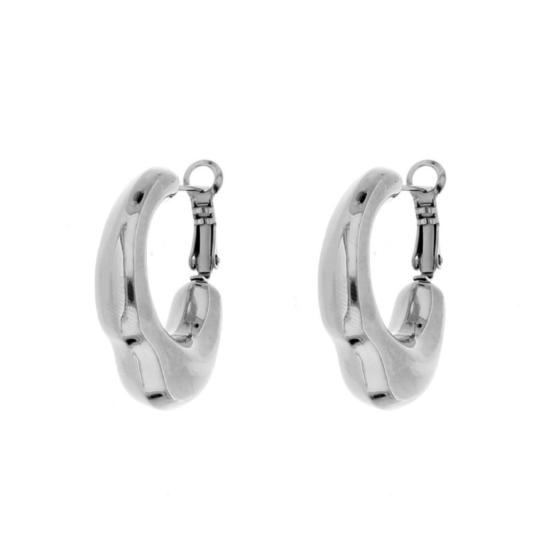 ORECCHINI CIRCE MM 31x25 IN ACCIAIO