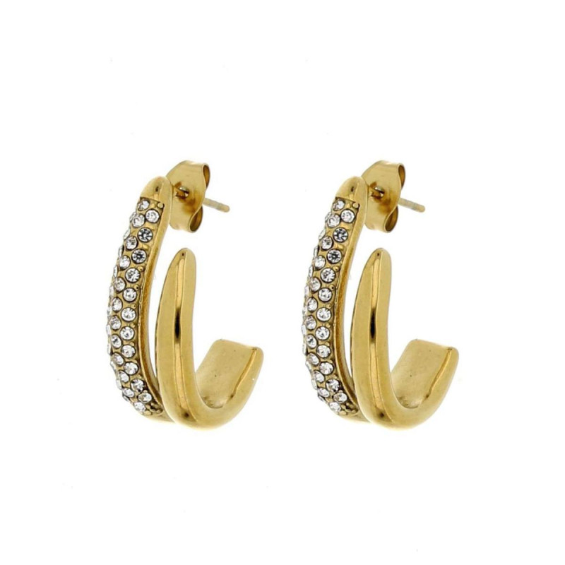ORECCHINI CIRCE MM 22x13 IN ACCIAIO