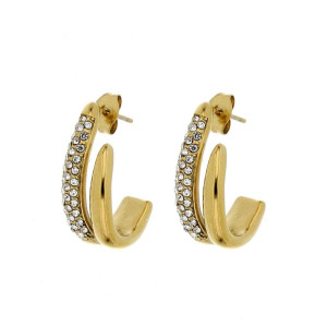 ORECCHINI CIRCE MM 22x13 IN ACCIAIO