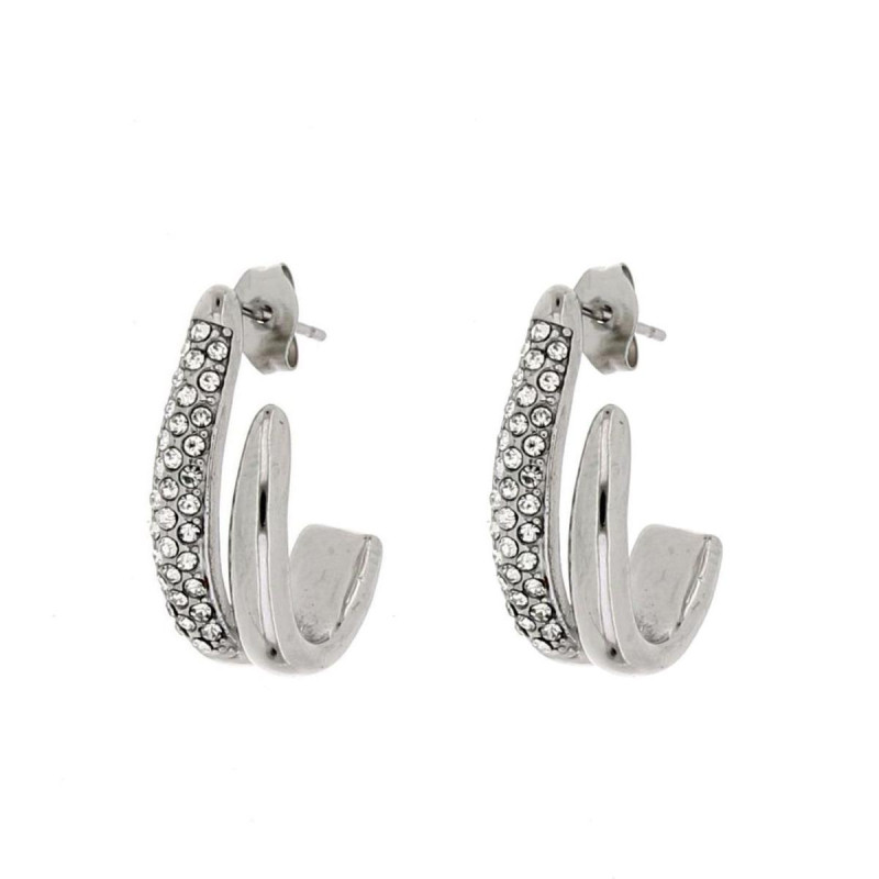 ORECCHINI CIRCE MM 22x13 IN ACCIAIO