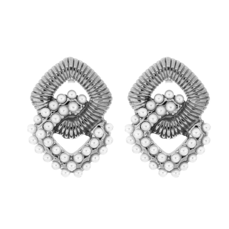 ORECCHINI CIRCE MM 31x22 IN ACCIAIO