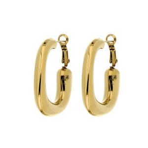 ORECCHINI CIRCE MM 37x31 IN ACCIAIO