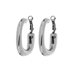 ORECCHINI CIRCE MM 37x31 IN ACCIAIO