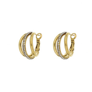 ORECCHINI CIRCE MM 21 IN ACCIAIO