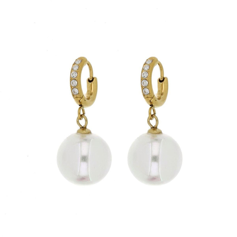 ORECCHINI KALISTA IN ACCIAIO B 11 MM P 12 MM