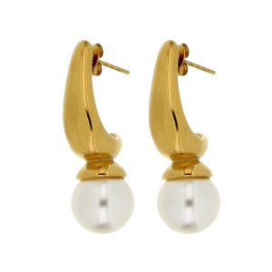 ORECCHINI KALISTA IN ACCIAIO 36X12 MM P 12 MM
