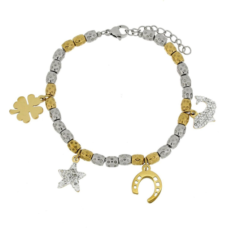 BRACCIALE CM 16+3 TYCHE IN ACCIAIO