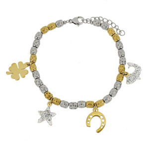BRACCIALE CM 16+3 TYCHE IN ACCIAIO