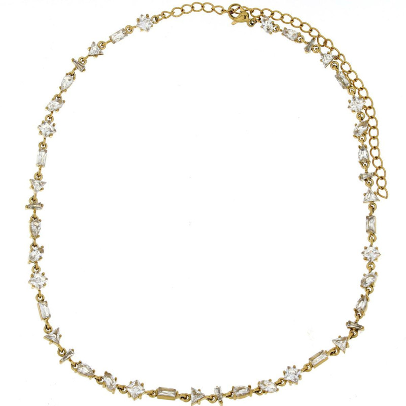 COLLANA LYREA IN ACCIAIO 33+11 CM