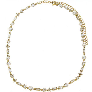 COLLANA LYREA IN ACCIAIO 33+11 CM