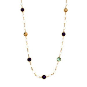 COLLANA VENERE IN OTTONE CM 120+5