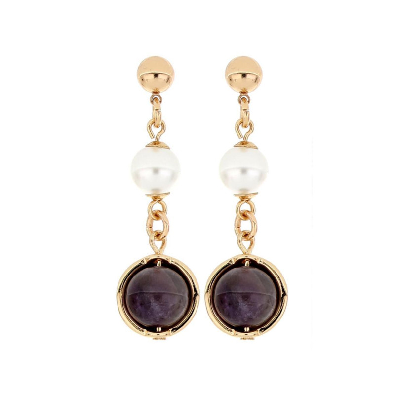 ORECCHINO VENERE MM 43 IN OTTONE
