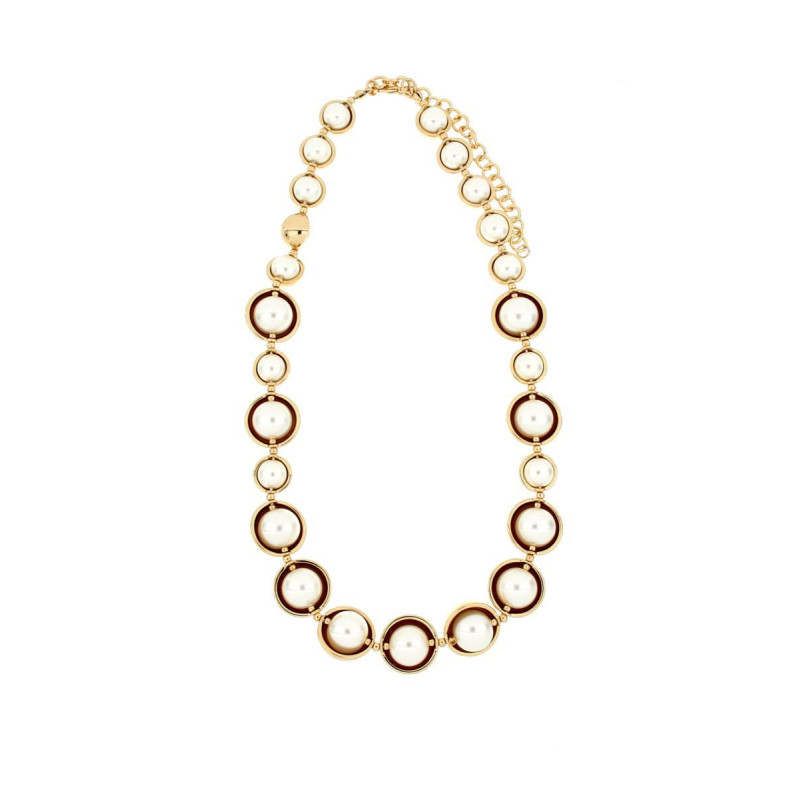 COLLANA VENERE IN OTTONE CM 48+10