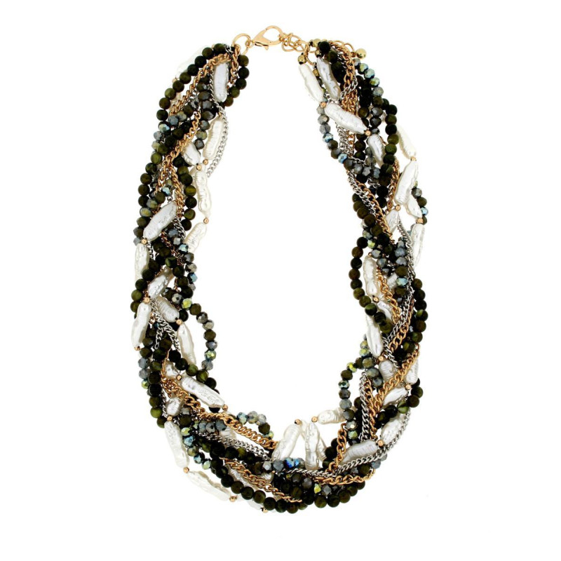 COLLANA VENERE IN OTTONE CM 50+5