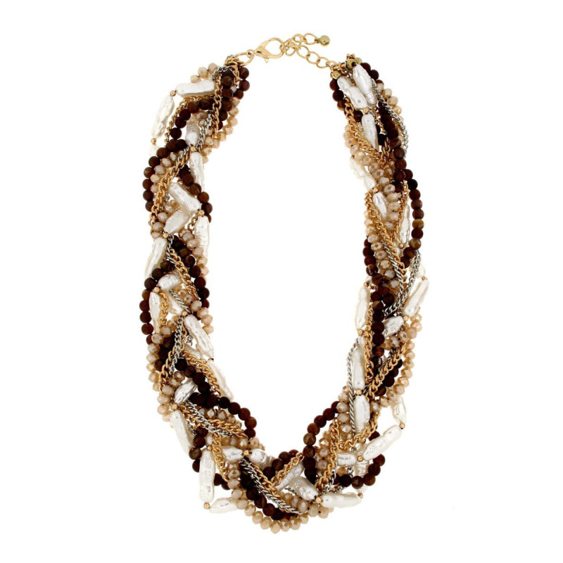COLLANA VENERE IN OTTONE CM 50+5