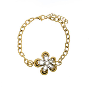 BRACCIALE "CLIO" MM 16+3 IN ACCIAIO MM 24