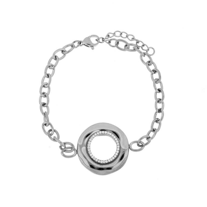 BRACCIALE "CLIO" MM 16+3 IN ACCIAIO MM 23