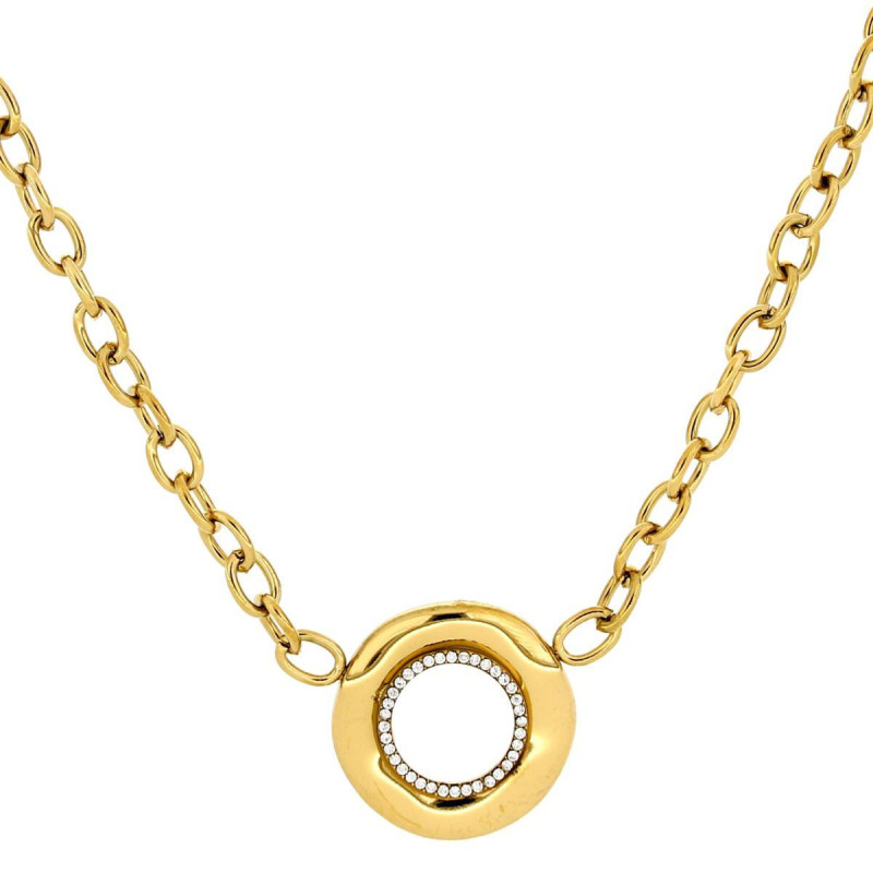 COLLANA "CLIO" CM 37+5 IN ACCIAIO MM 23