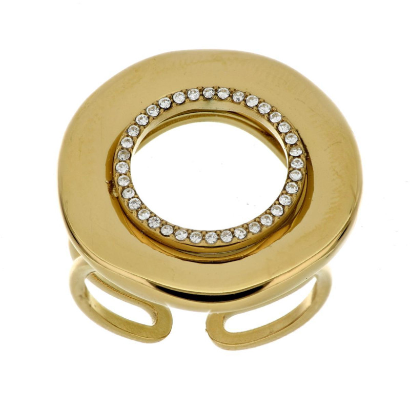 ANELLO "CLIO" MM 23 IN ACCIAIO