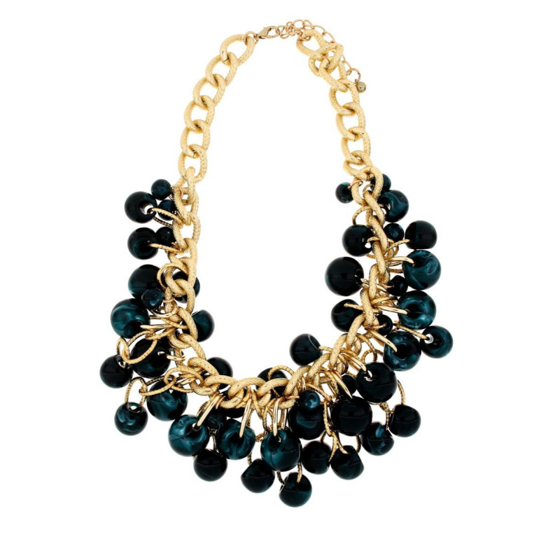COLLANA VENERE IN OTTONE CM 45+6