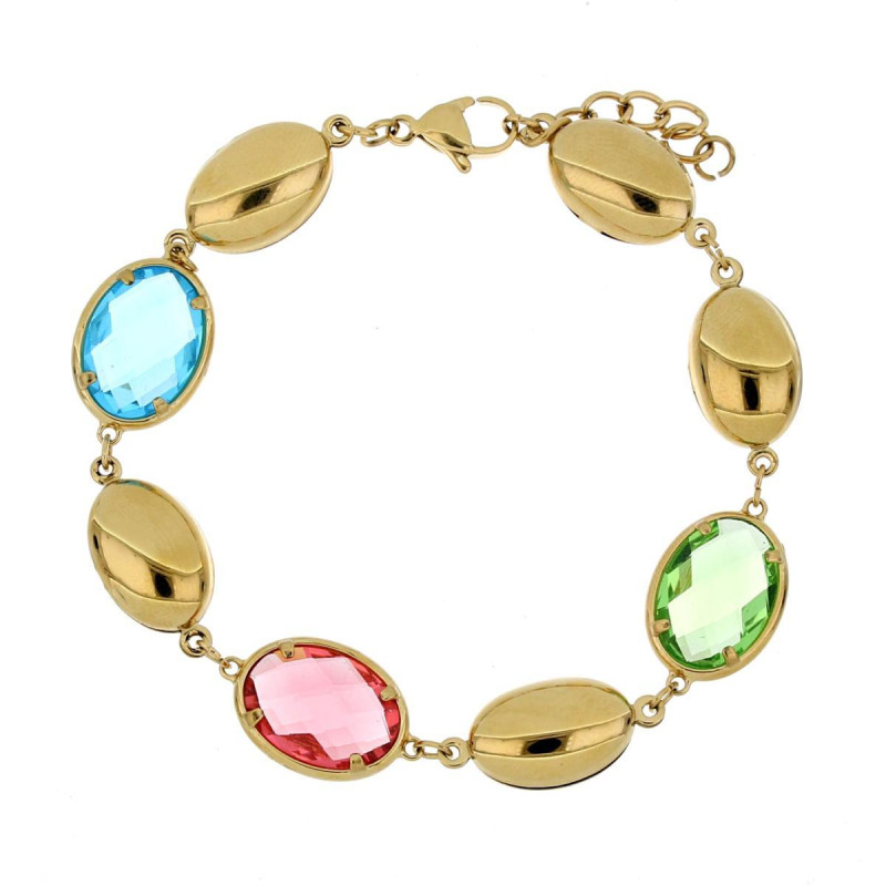 BRACCIALE LEDA CM 18+2  IN ACCIAIO